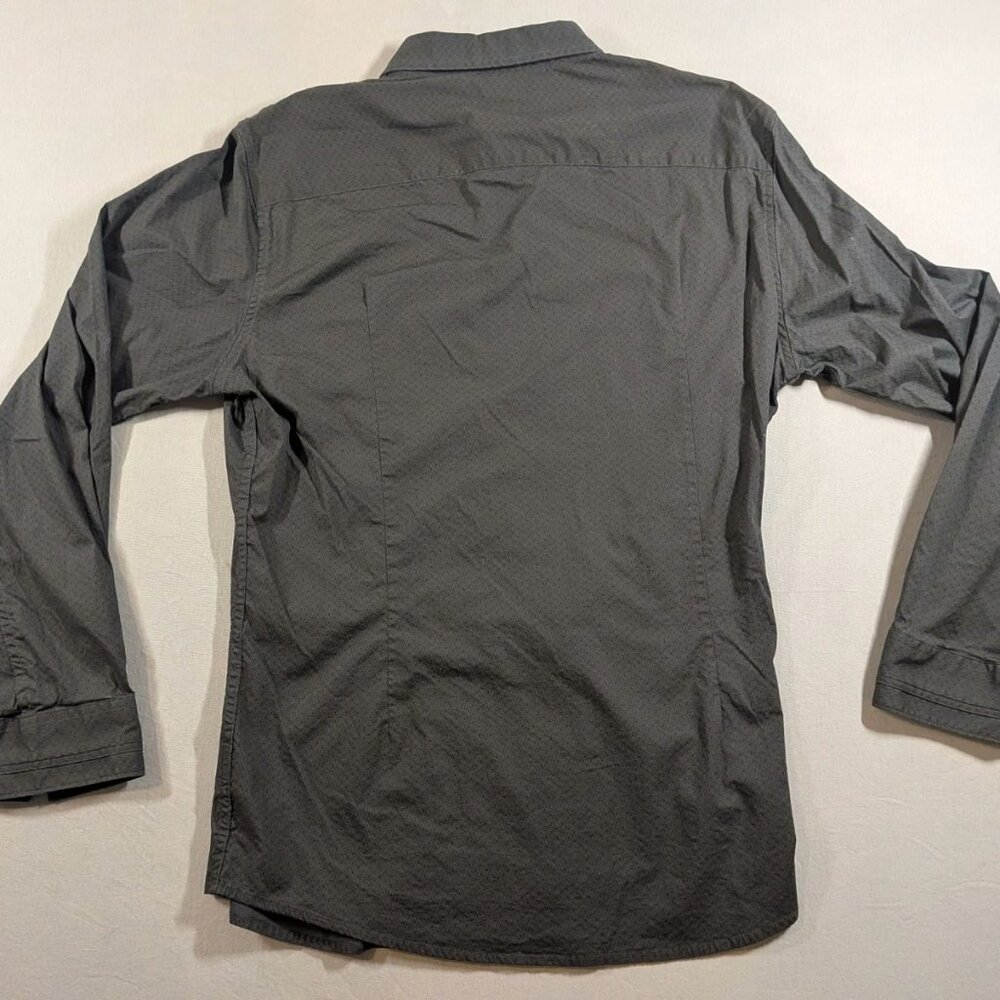 Marc Anthony Charcoal Extra Slim Fit Men's Dress Shirt Size Large - Picture 2 of 6